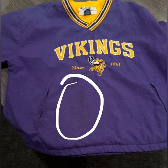 Vintage Minnesota Vikings Windbreaker Champion Embroidered - Picture 8 of 9